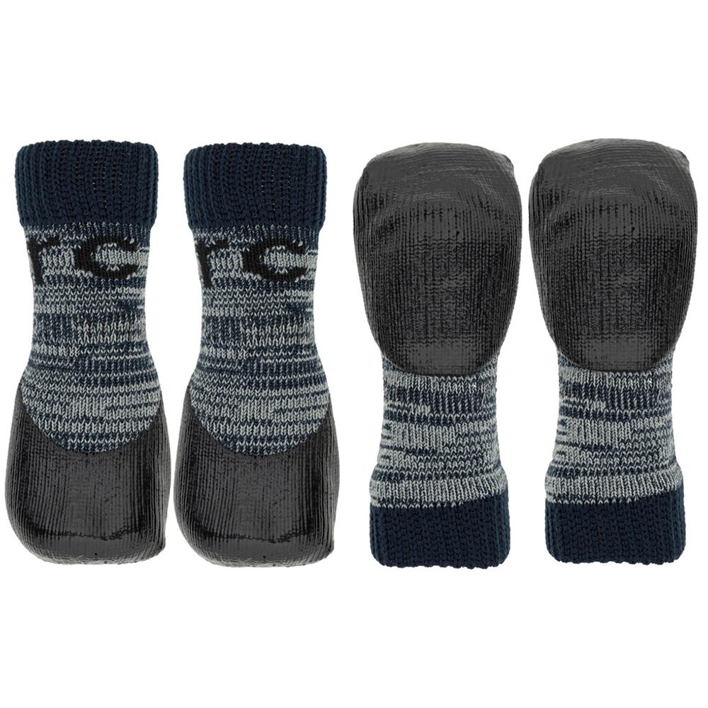 Sport Pawks Anti-Slip Dog Socks Large Grey