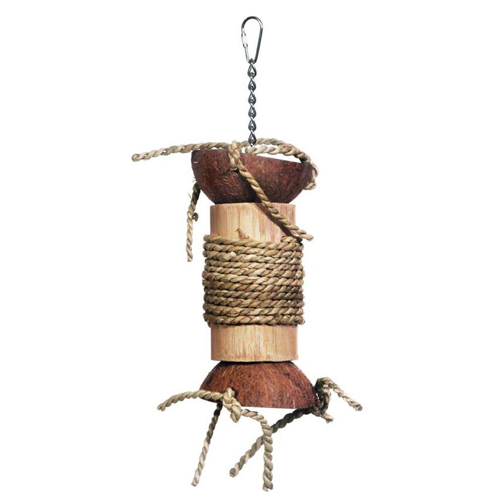Prevue Hendrix Coconut Hide and Seek Foraging Bird Toy