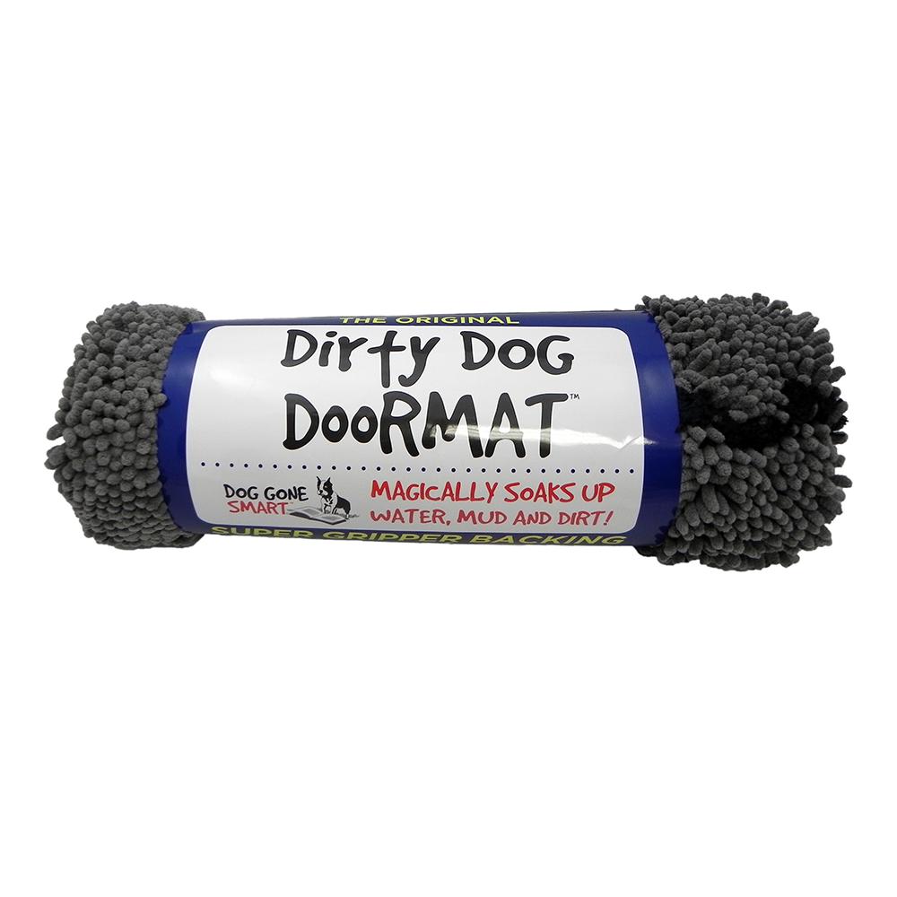 Dog Gone Smart Dirty Dog Doormat Grey Large