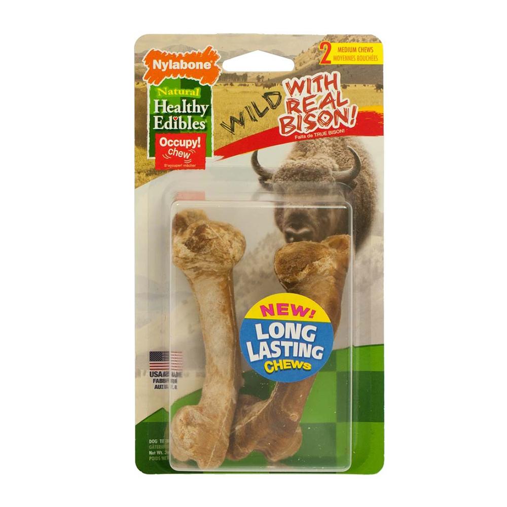 Nylabone Healthy Edible Bison Medium 2ct