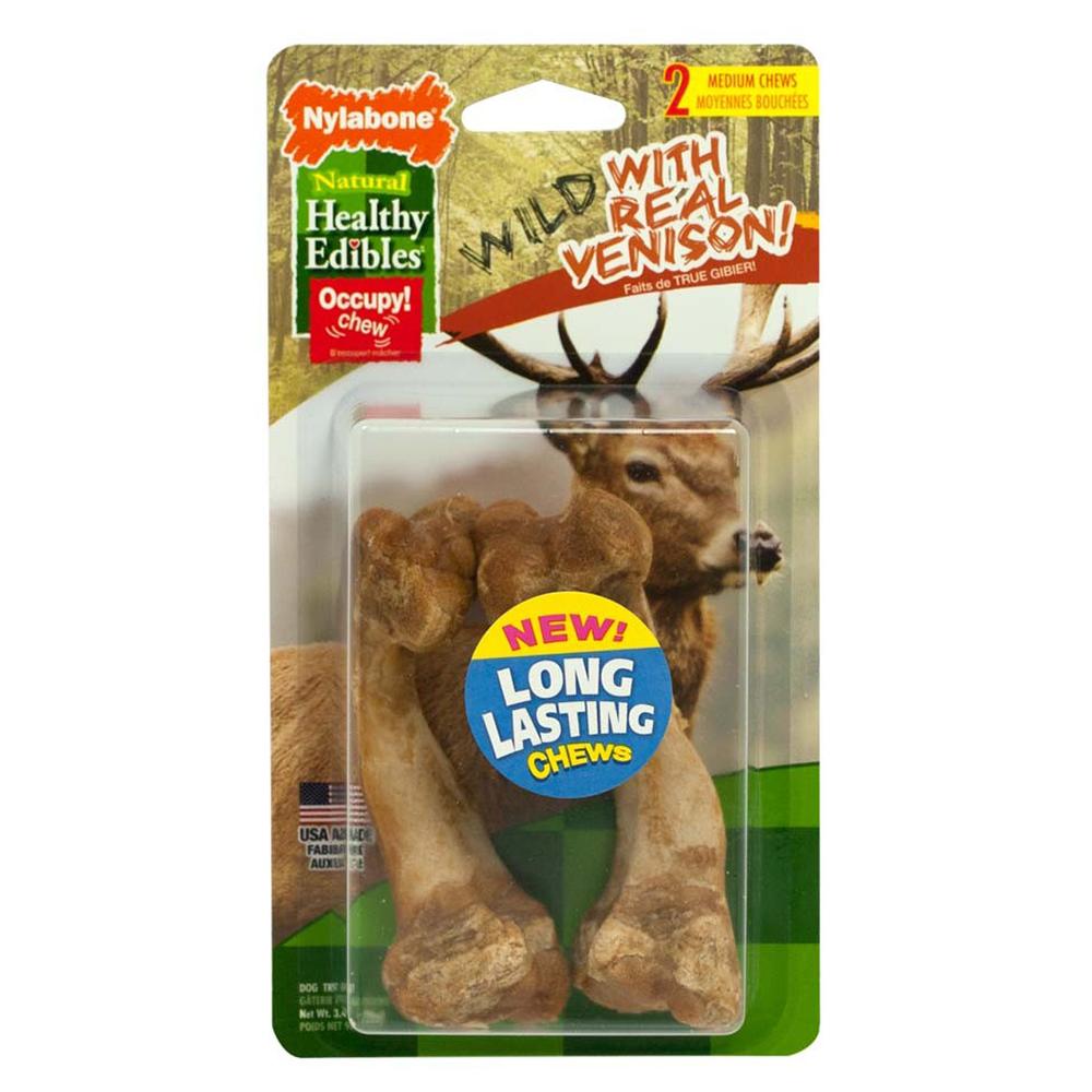 Nylabone Healthy Edible Venison Medium 2ct