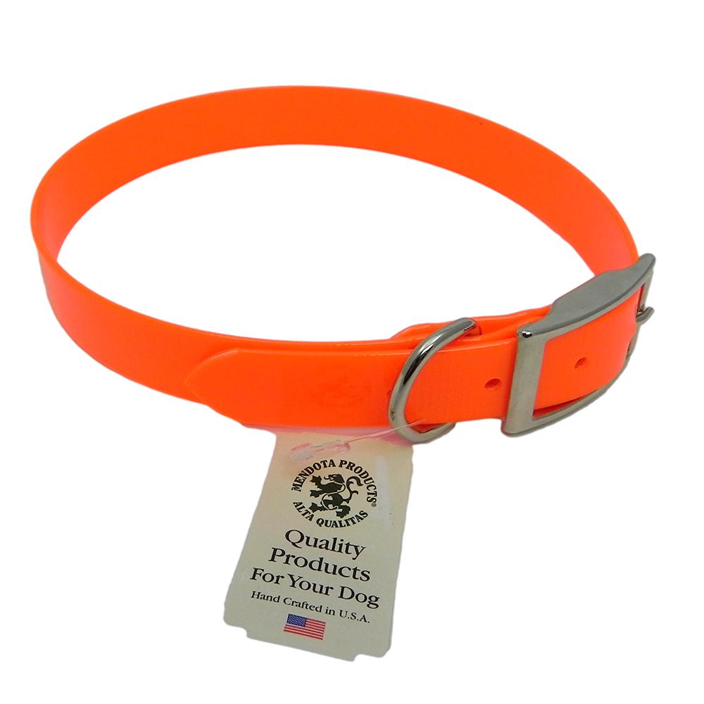 Collar Day Bright Orange Synthetic Leather 16in
