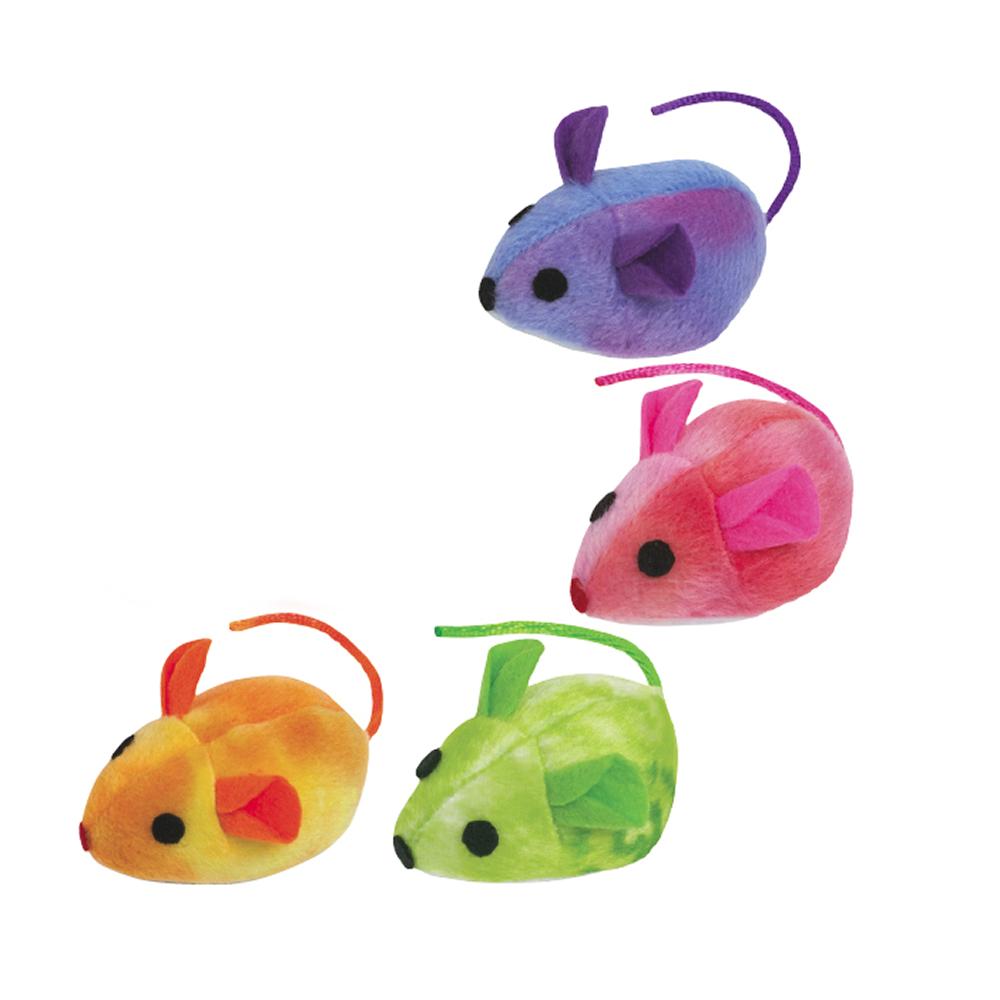 Zanies Tie Die Mouse 10 pack