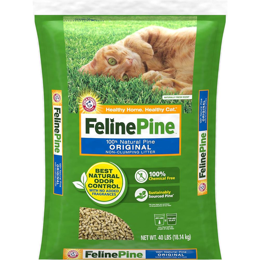 Feline Pine Non-Clumping Cat Litter 40 Lb