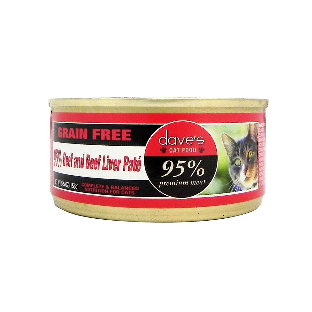 Dave's 95% Beef/Beef Liver Cat 5oz each