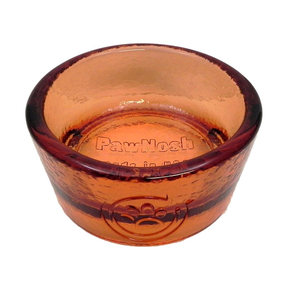 PawNosh Cubby Deluxe Recycled Pet Bowl Tangerine