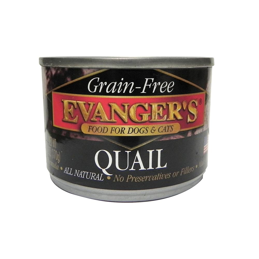 Evangers Quail Canned Dog and Cat Food 6 oz