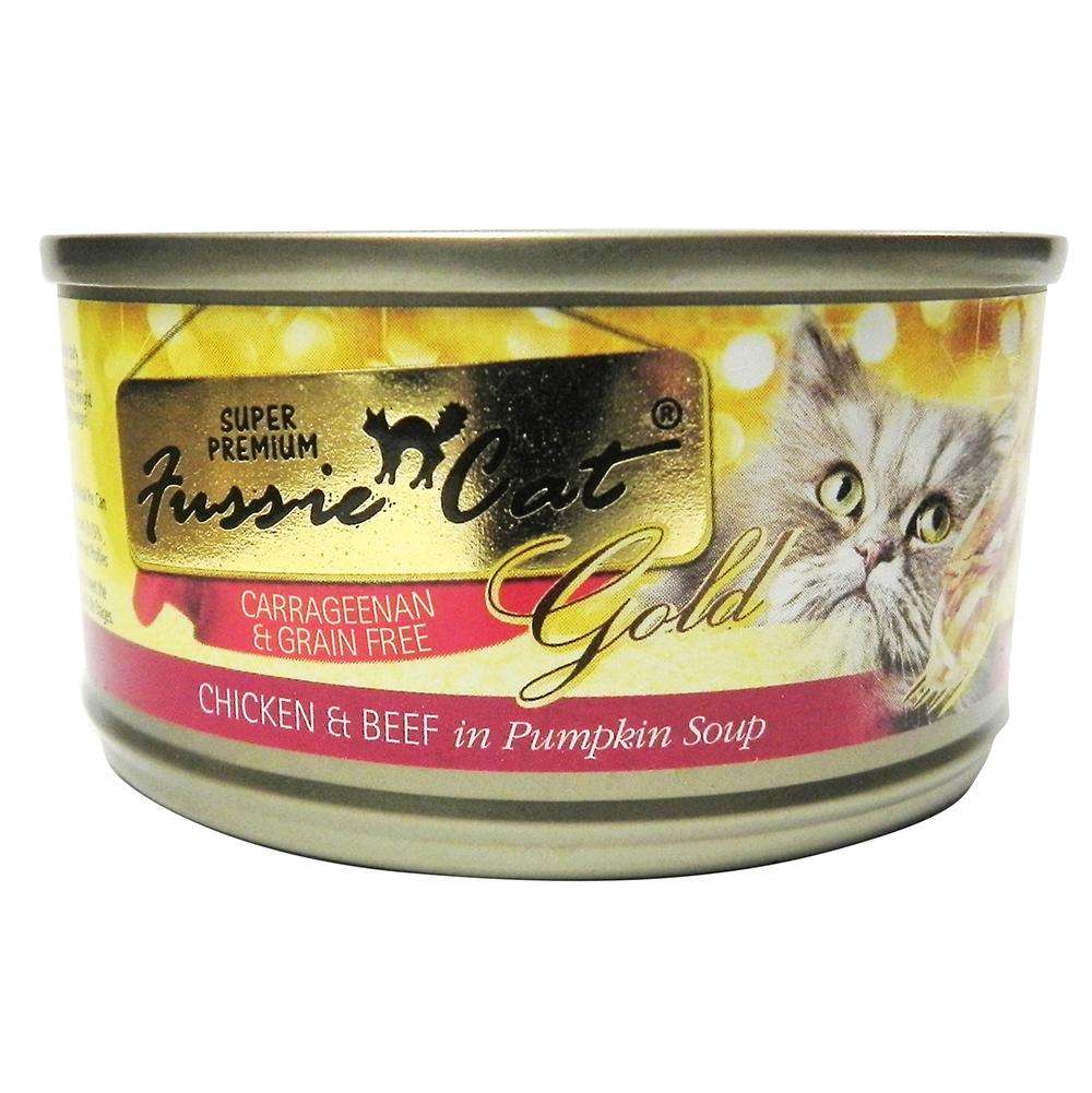 Fussie Cat Tuna Beef Premium Canned Cat Food 2.8 oz each