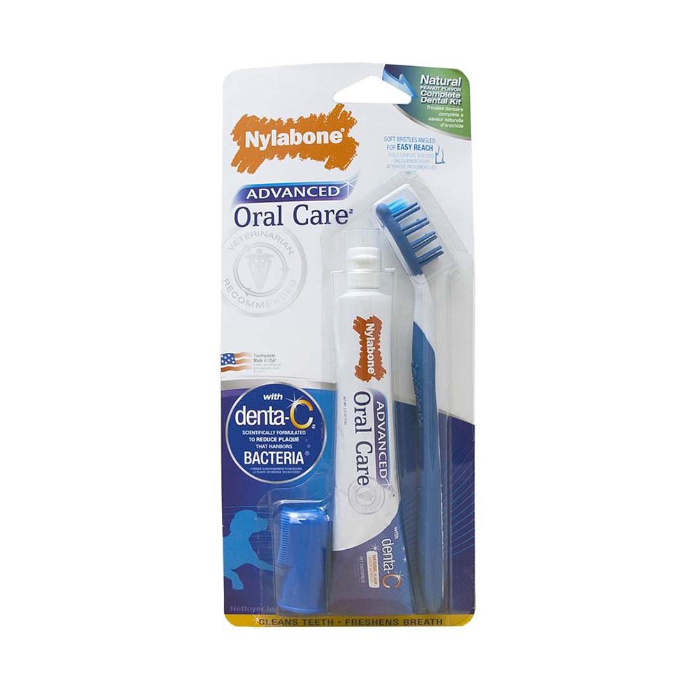 Nylabone Advanced Oral Care Natural Dog Dental Kit