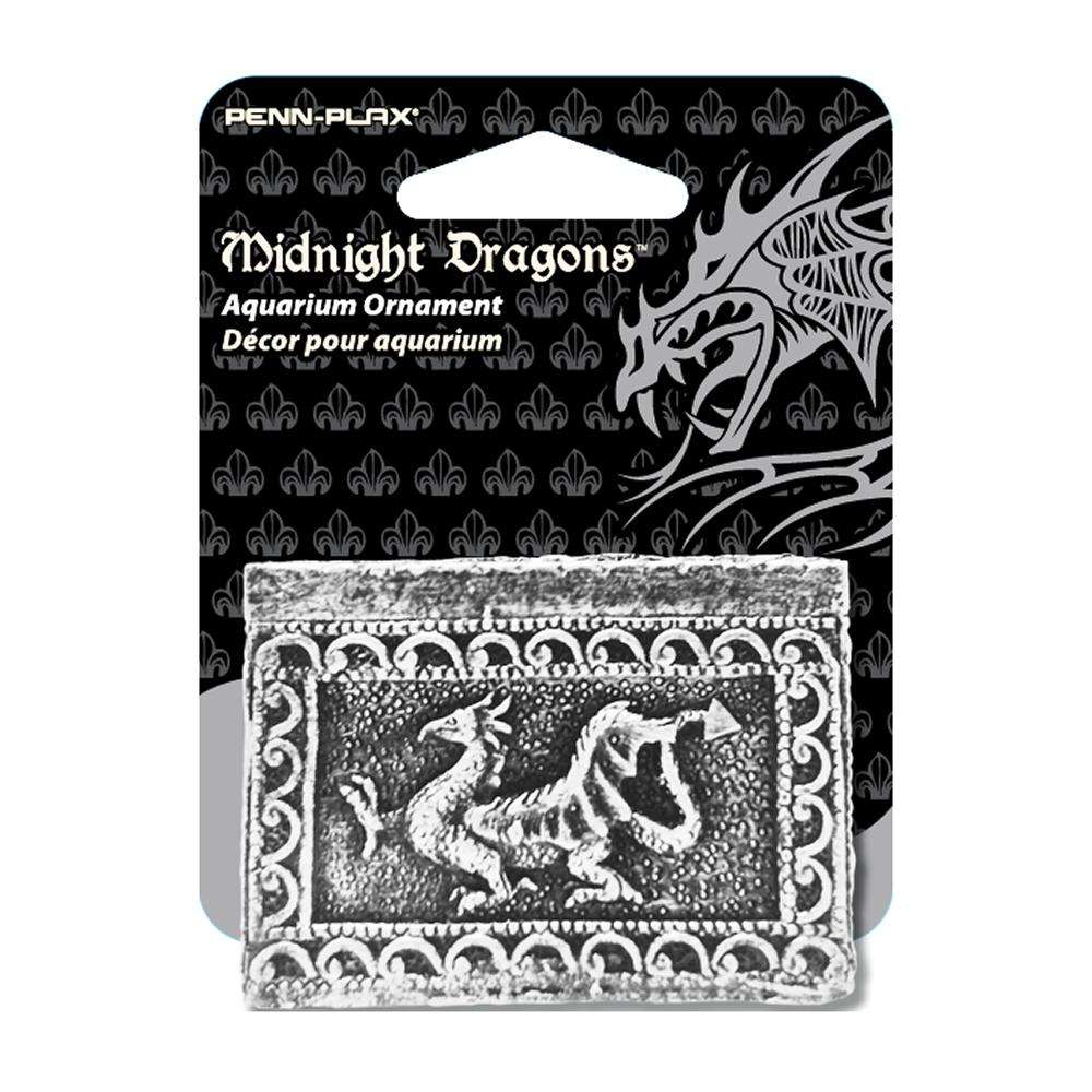 Midnight Dragons Mini Treasure Chest Aquarium Ornament