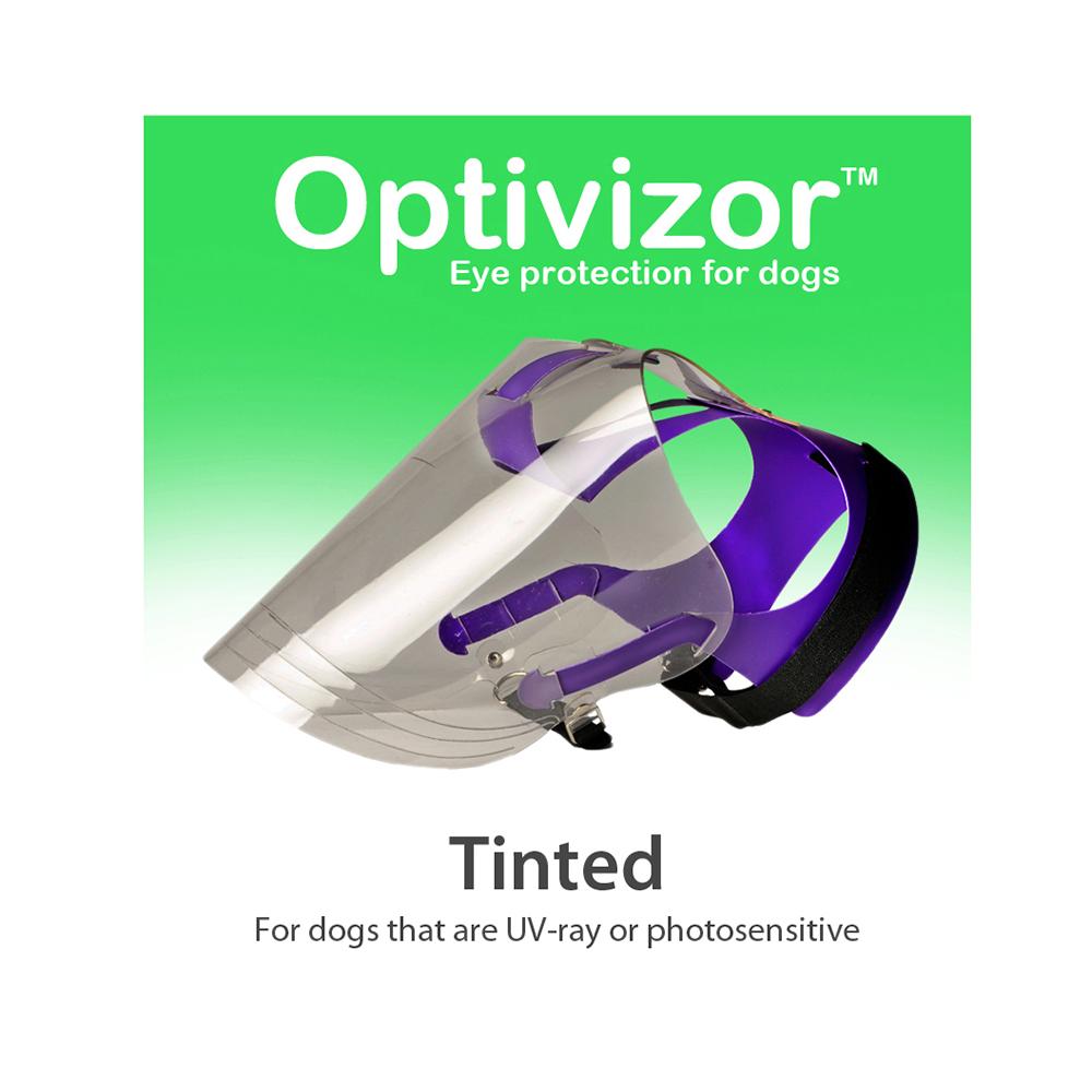 Optivizor Tinted U.V. Ray Eye Protection for Dogs Mini Size