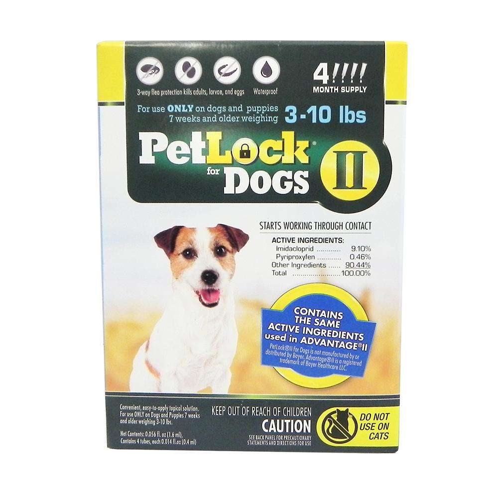 Petlock II Dog 3-10 lb 4pk