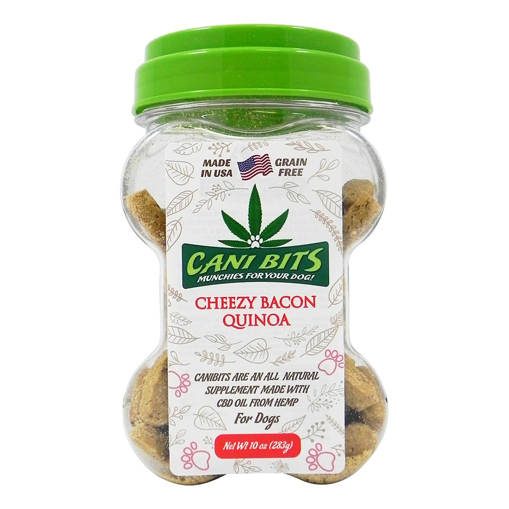 Cani Bits CBD Cheezy Bacon Quinoa 10oz Dog Treat