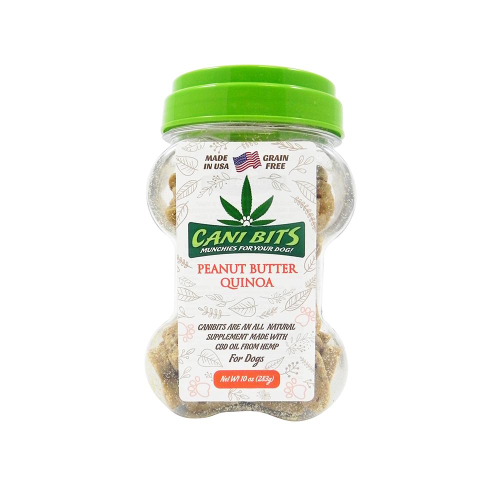 Cani Bits CBD Peanut Butter Quinoa 10oz Dog Treat