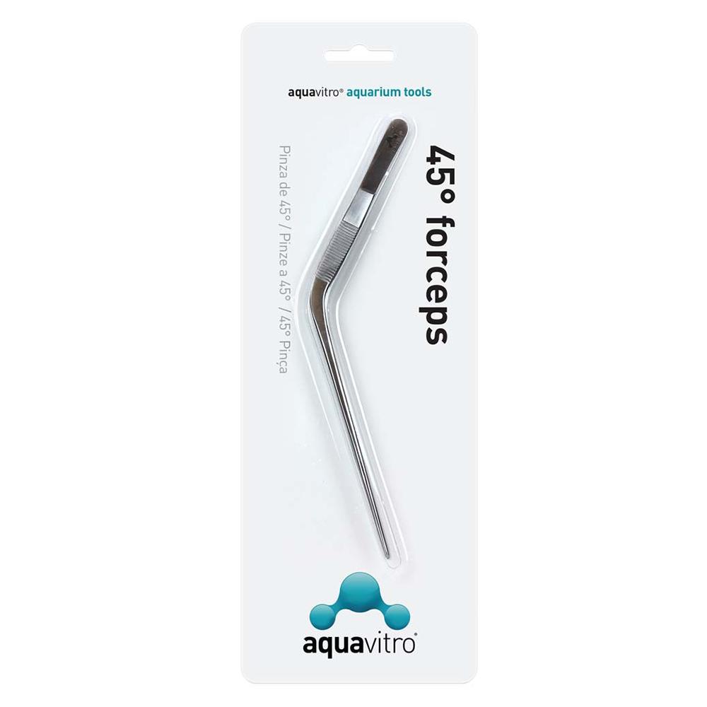 Aquavitro Stainless Steel Forceps 45 Degree Aquarium Tool