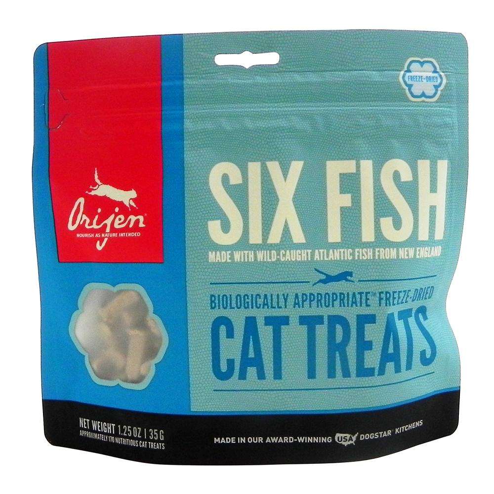 Orijen Grain Free Freeze Dried Cat Treat 6 Fish 1.25oz