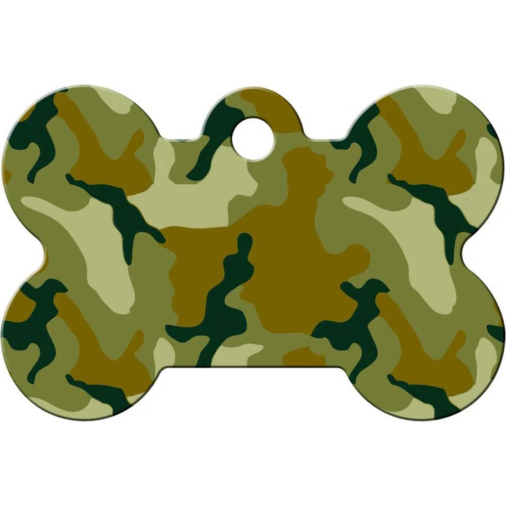 Engraved ID Tag Large Bone Camo