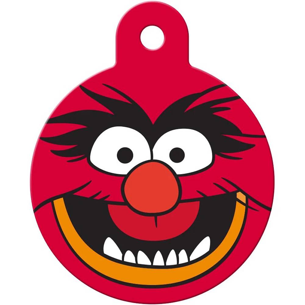 Engraved ID Tag Large Circle Muppet Animal