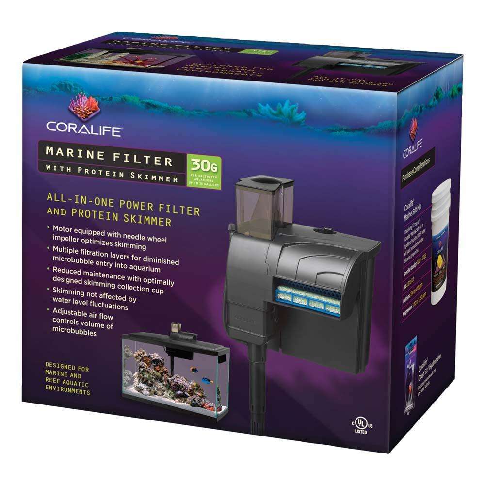 Coralife Marine Filter with protein skimmer 30g