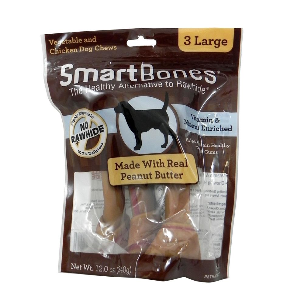 SmartBone Rawhide-Free Dog Treats Large Bone 3 Pack