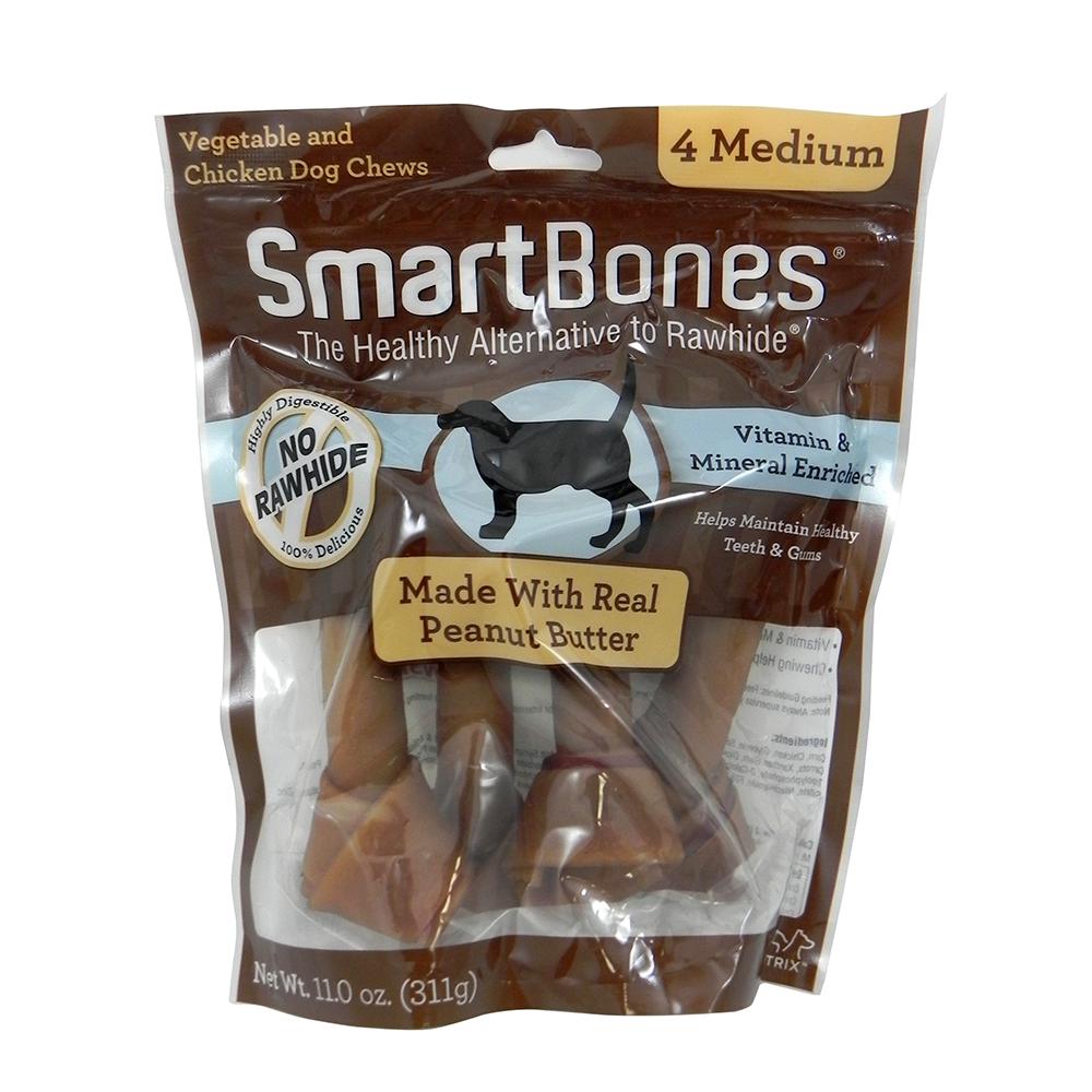 SmartBone Peanut Butter Medium 4 Pack