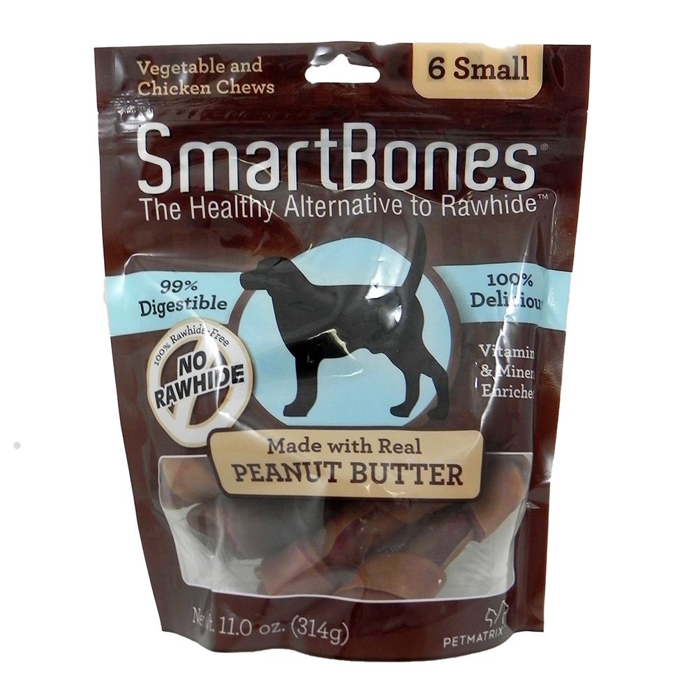 SmartBone Rawhide-Free Dog Treats Small Bone 6 Pack