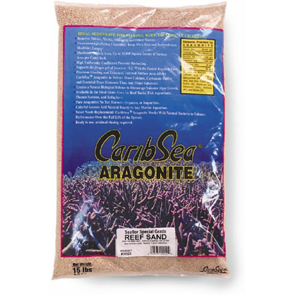 CaribSea Special Grade Aragonite Reef Sand 15Lb.