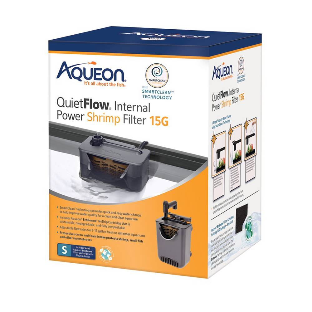 Aqueon Quiet Flow Internal Shrimp Filter up to 15G