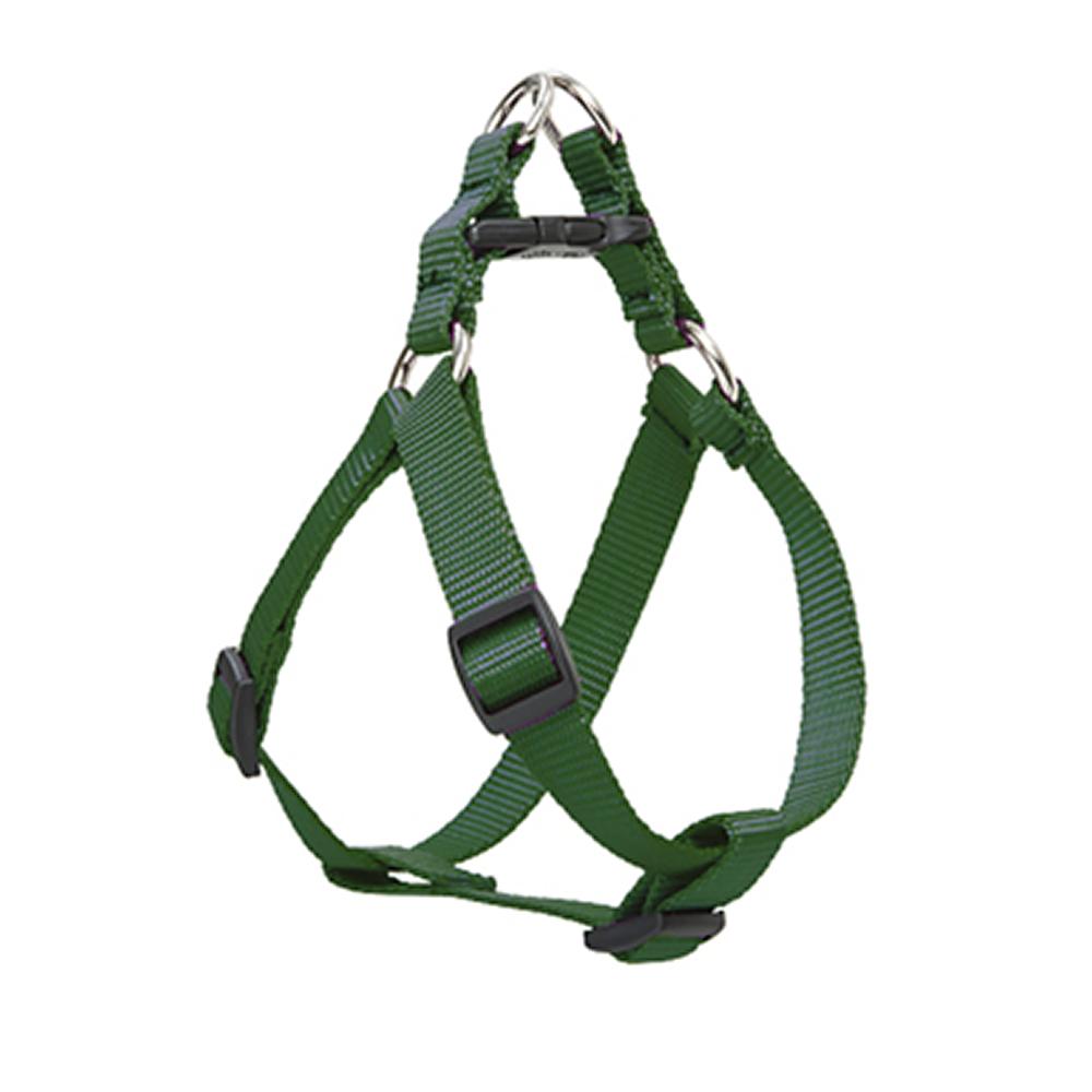 Nylon Dog Harness Step In Green 15-21 inches