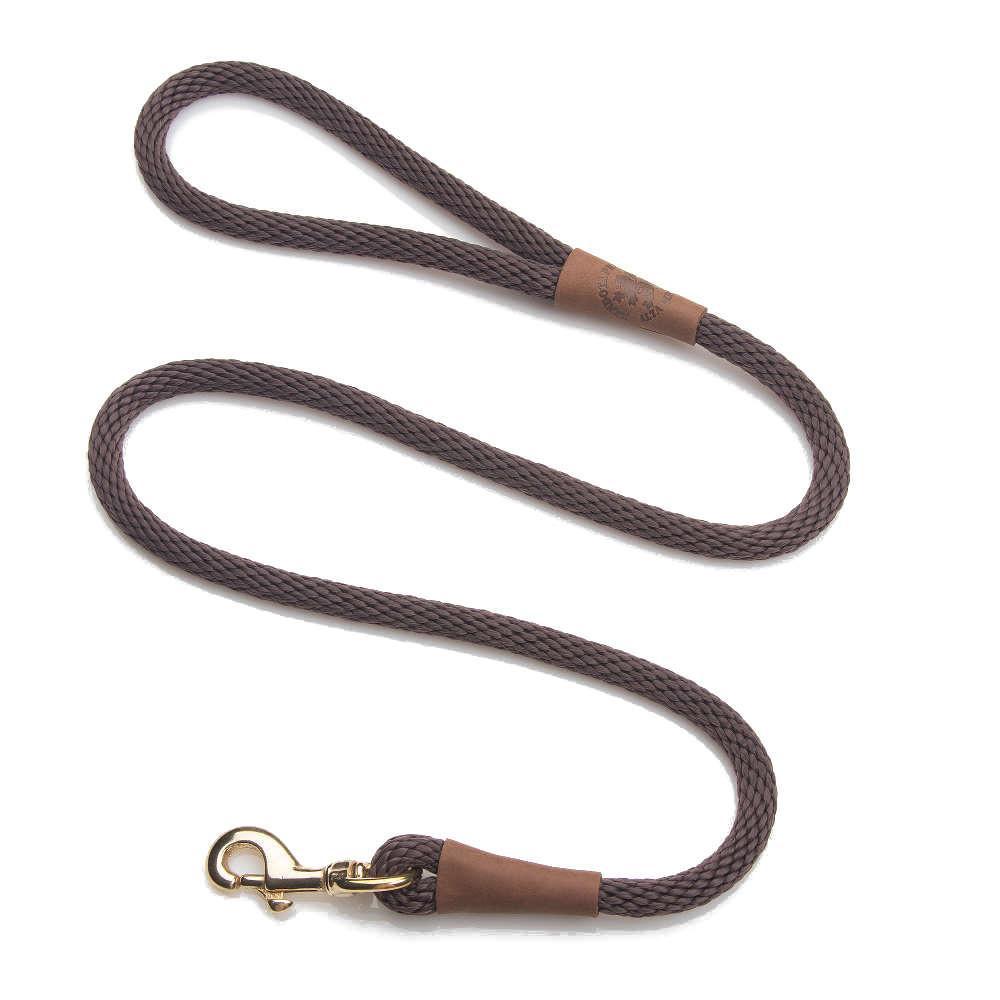 Mendota Large Brown Snap Lead Dog Leash 6ft. 