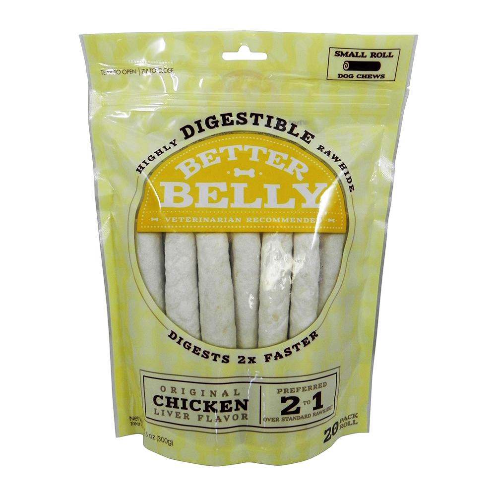 Better Belly Rawhide Rolls Sm 20pk