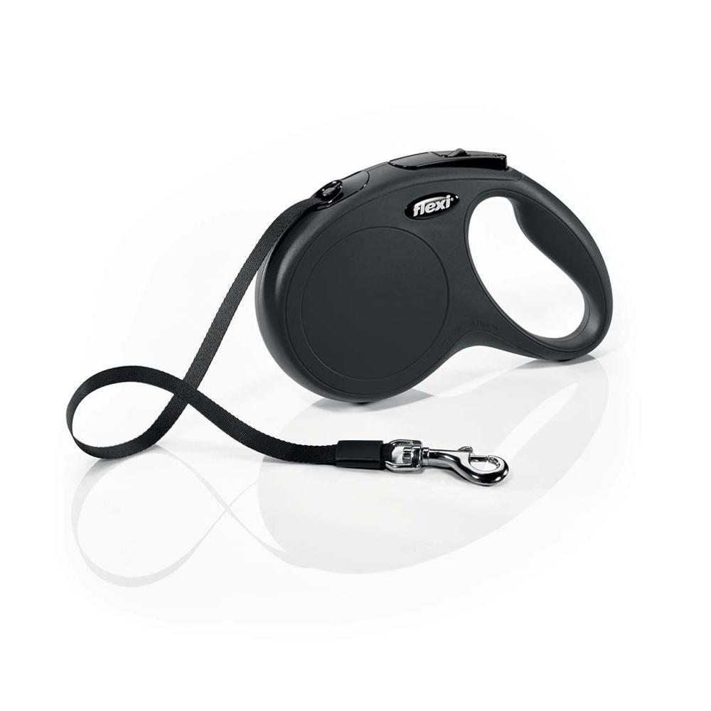 Flexi Medium Black Retractable Tape Dog Leash