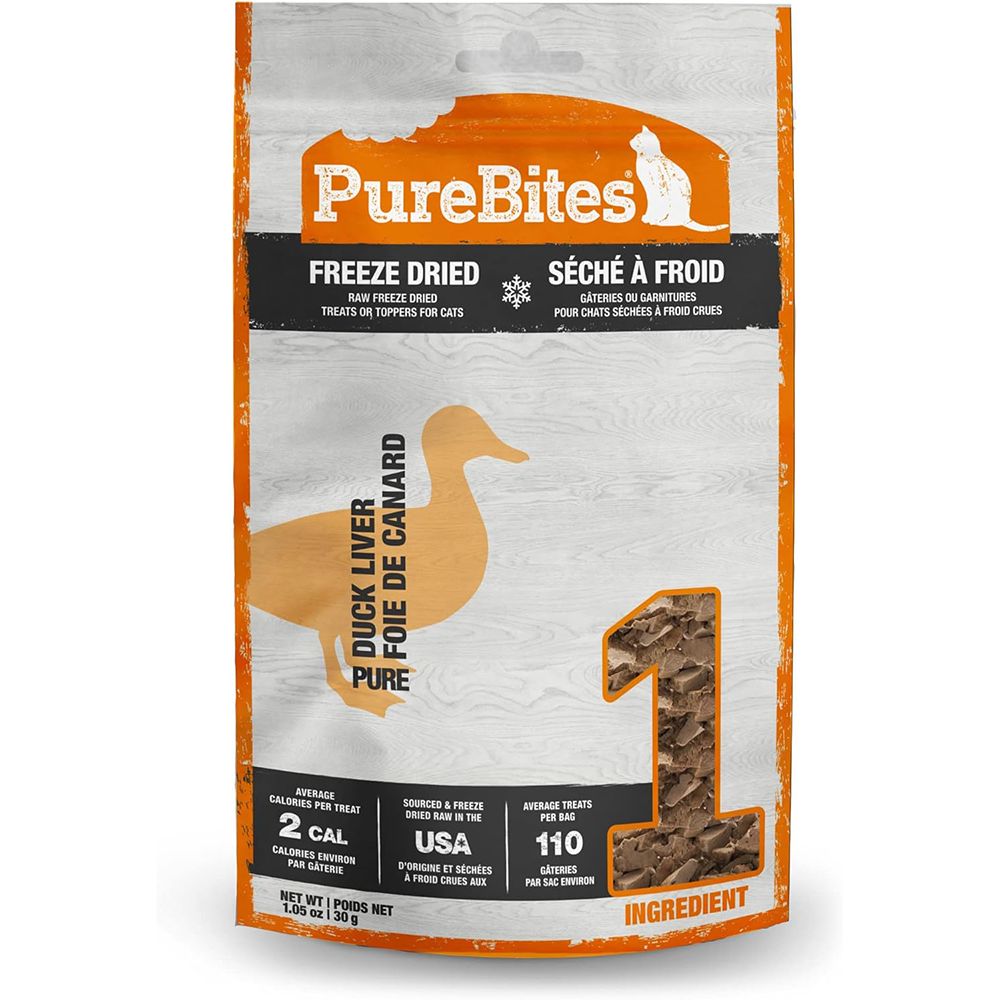 PureBites Freeze Dried Duck Cat Treat 1oz