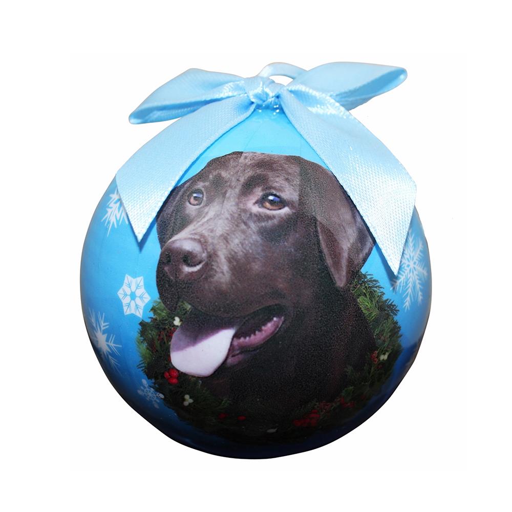 E&S Imports Shatterproof Animal Ornament Chocolate Lab