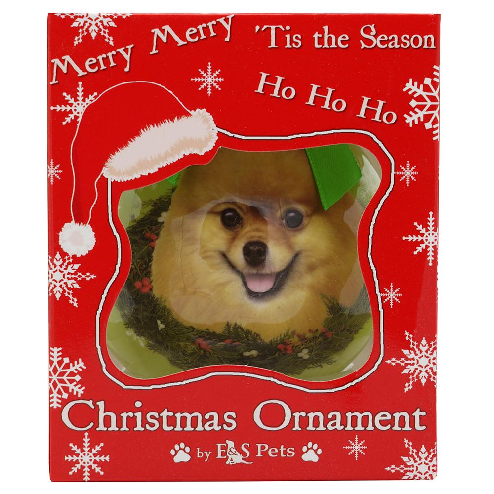 E&S Imports Shatterproof Animal Ornament Pomeranian