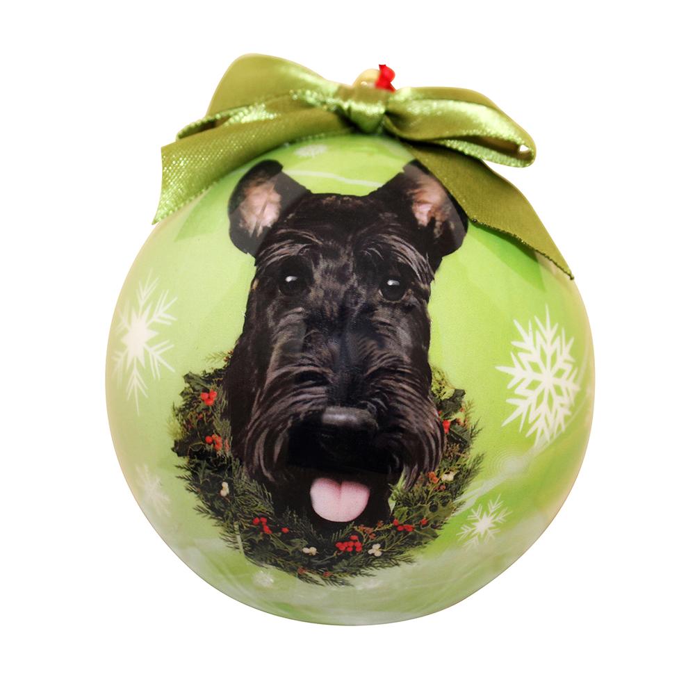 E&S Imports Shatterproof Animal Ornament Scottie