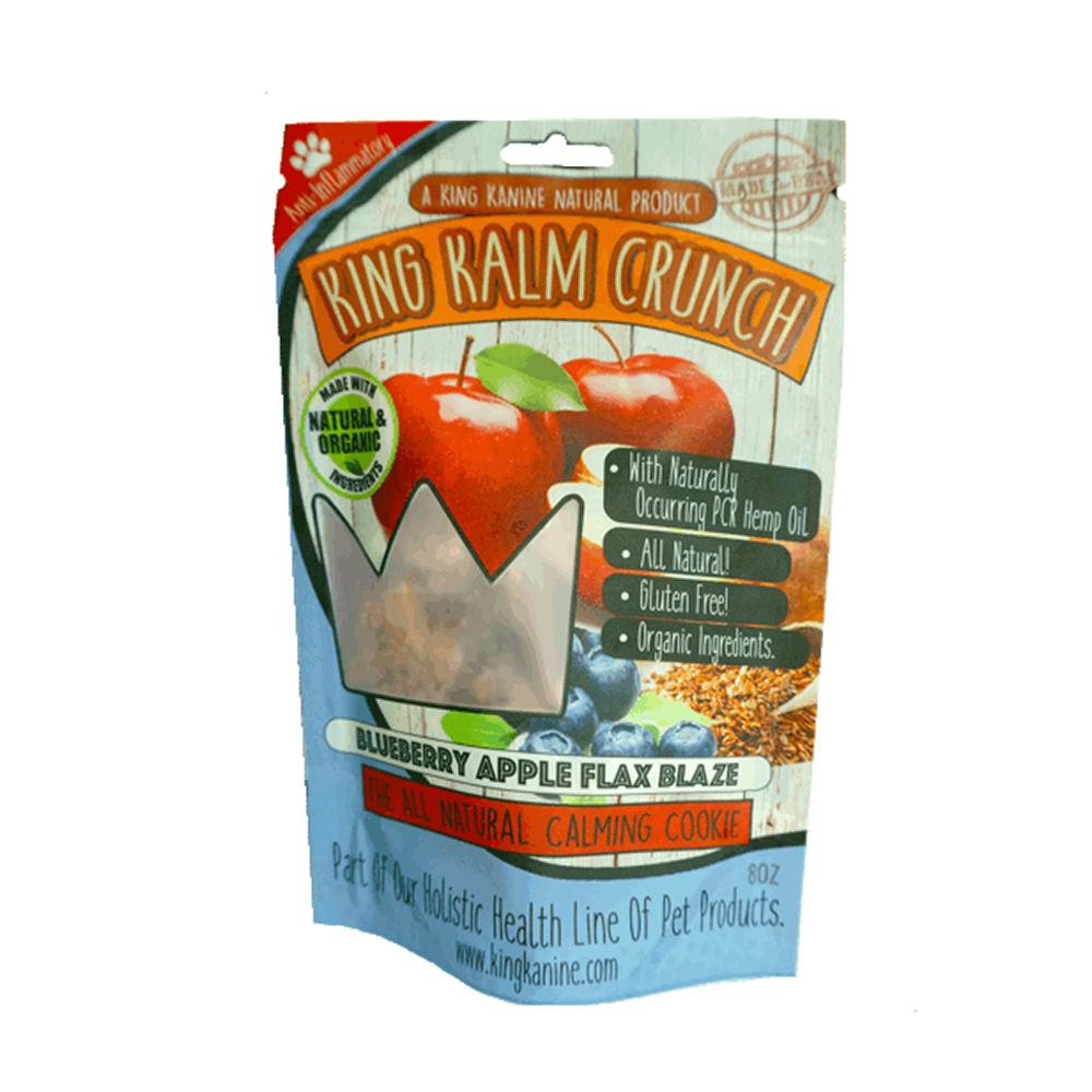 King Kalm Crunch Blueberry Dog CBD Treats 8oz.
