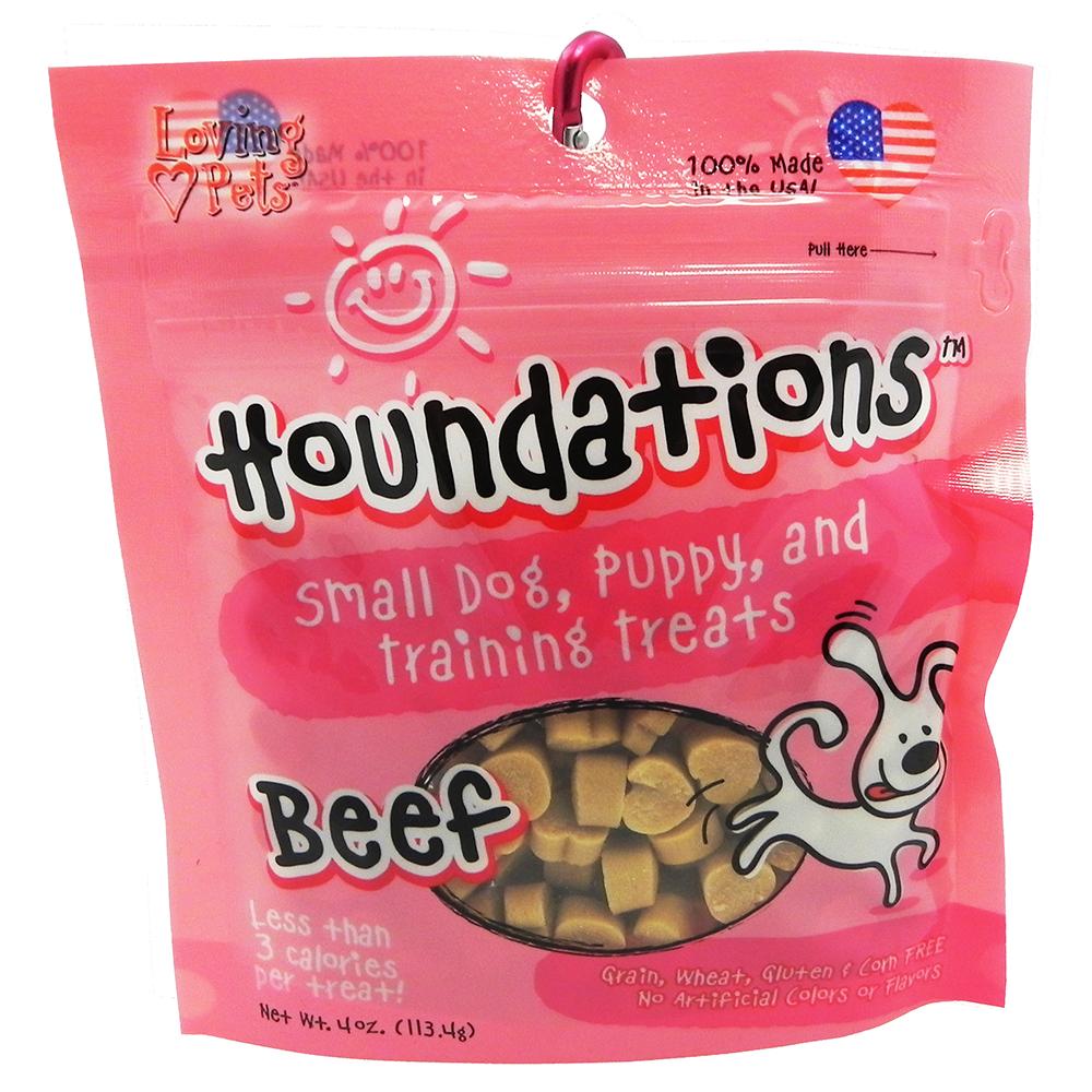 Loving Pets Houndations Beef Training Treats 4oz