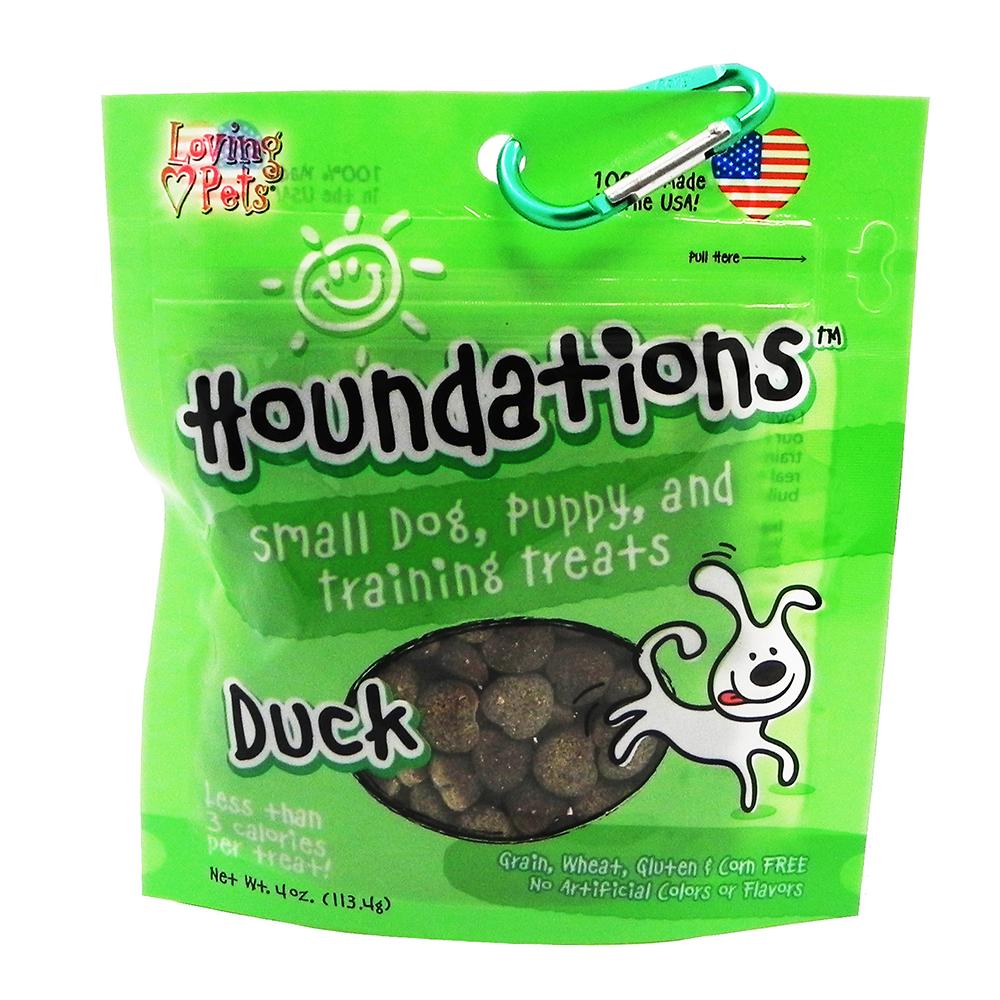 Loving Pets Houndations Duck Training Treats 4oz