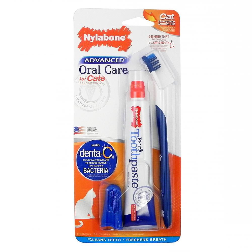 Nylabone Advanced Oral Care Natural Cat Dental Kit