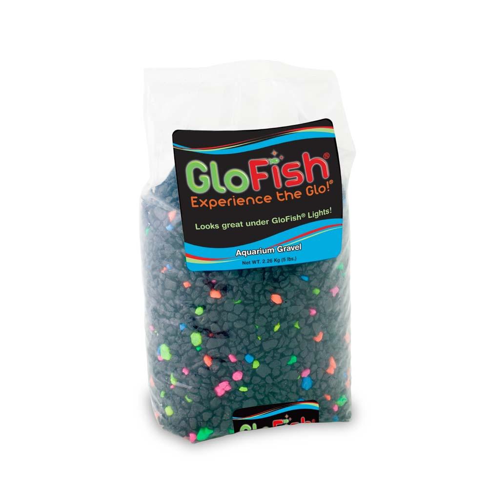 Glofish Aquarium Gravel Black with Fluorescent 5Lb.