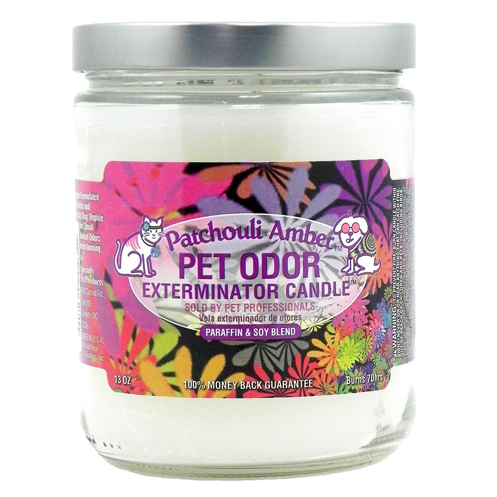 Pet Odor Eliminator Patchouli Amber Candle