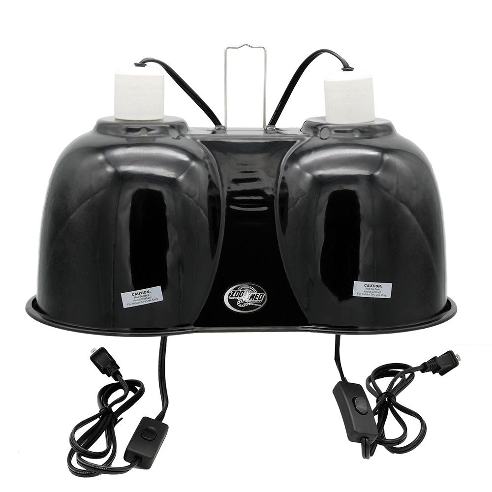 ZooMed Double Ceramic Hood for Reptiles and Amphibians