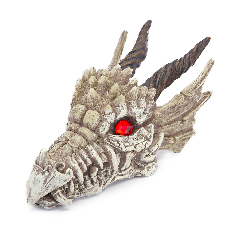 Aquarium Ornament Gemstone Dragon Gazer Skull Small