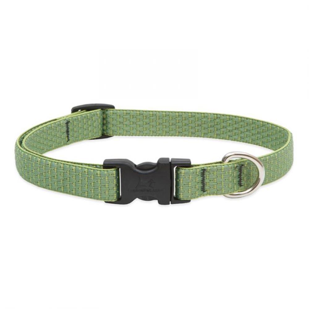 Lupine Nylon Dog Collar Adjustable Eco Moss 9-14