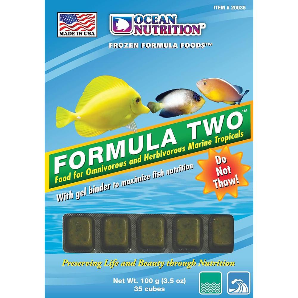 Ocean Nutrition Formula Two Frozen Fish Food Cubes 3.5oz