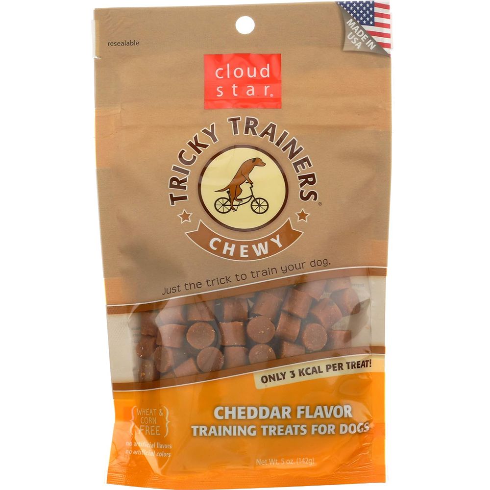 Cloud Star Tricky Trainer Cheddar 5oz dog treats