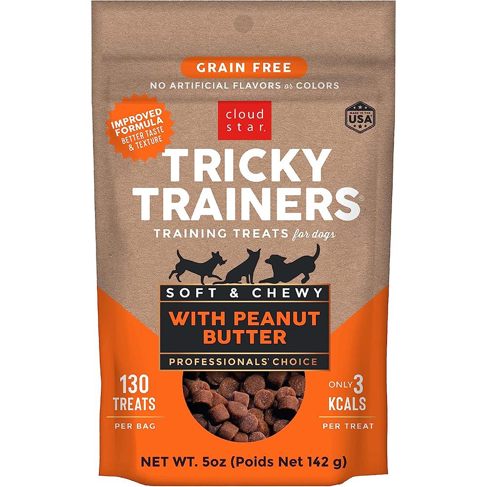 Cloud Star Tricky Trainer Peanut Butter 5oz dog treats