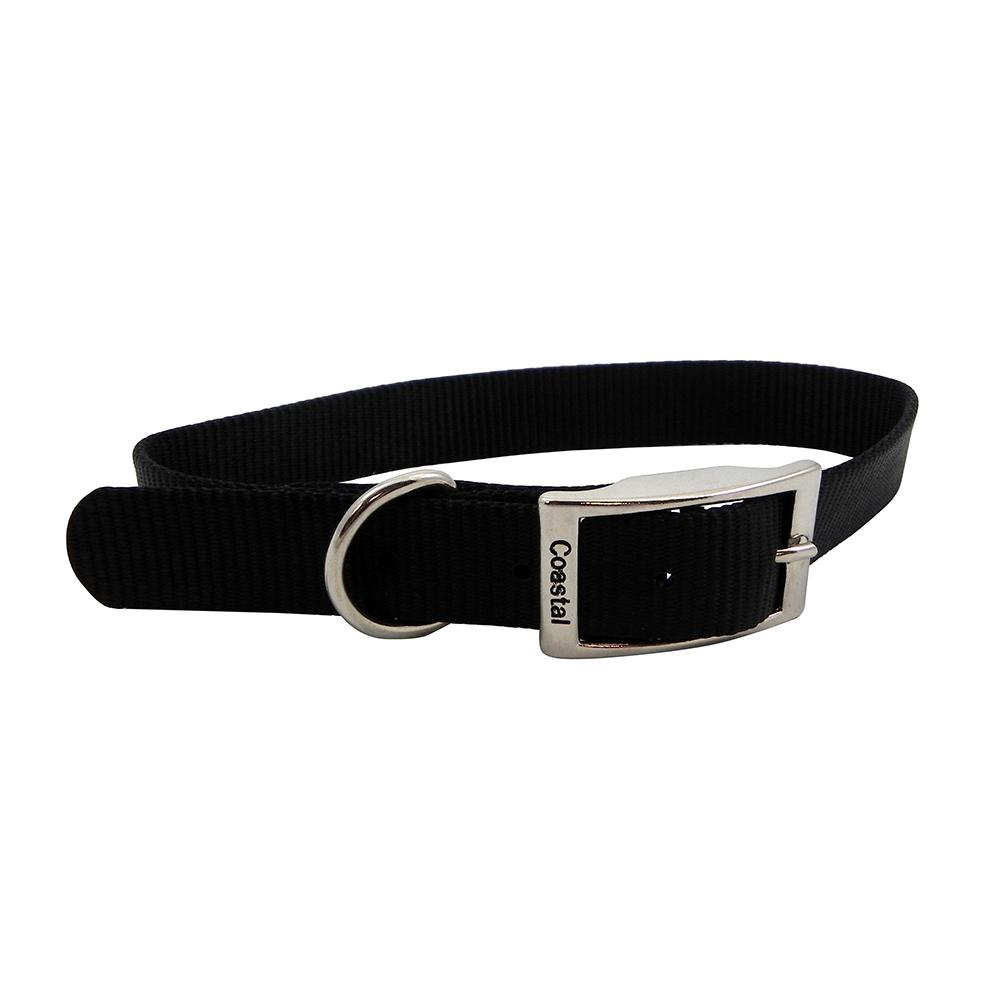 Nylon Dog Collar 1 inch Black 22-inch