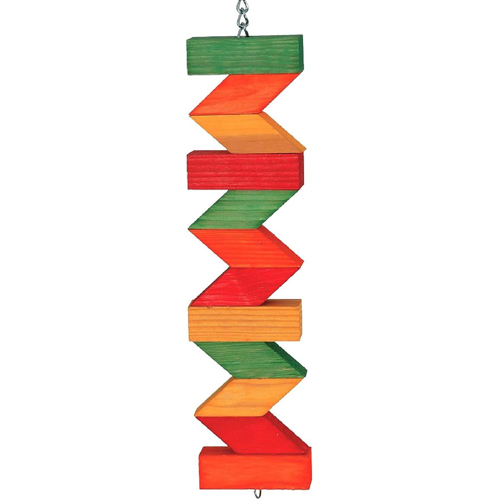 ZigZag BlockToy for Large Birds